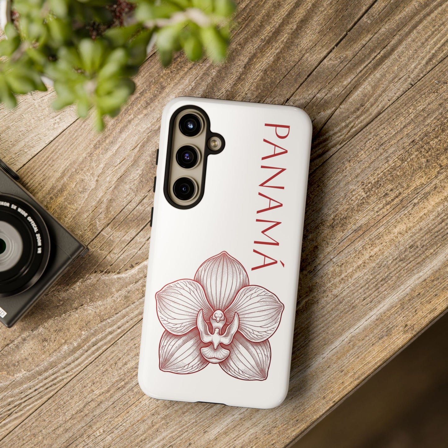 Panamá Flor del Espíritu Santo Tough Phone Case — Tropical Floral Protective Cover
