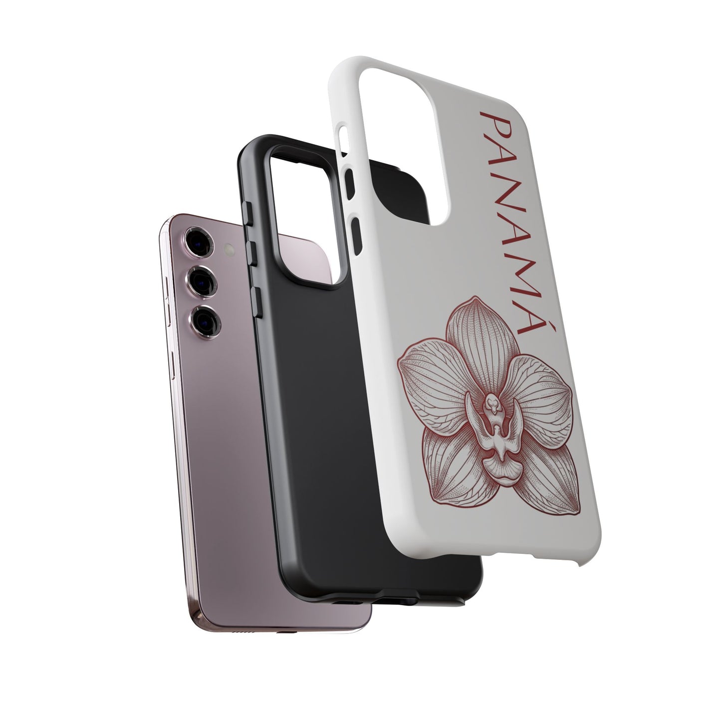 Panamá Flor del Espíritu Santo Tough Phone Case — Tropical Floral Protective Cover