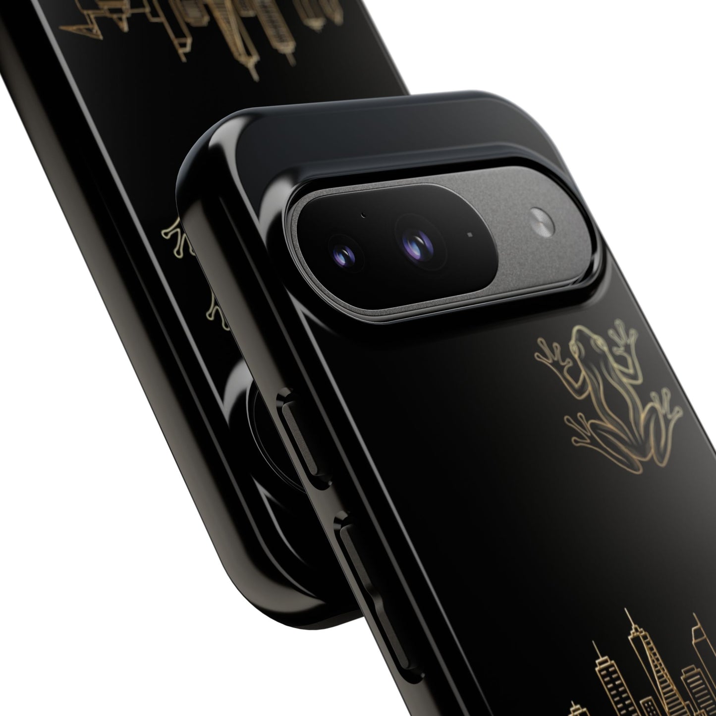 Panamá Skyline Tough Phone Case in black