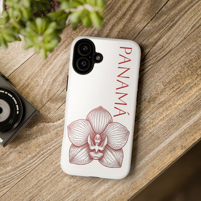 Panamá Flor del Espíritu Santo Tough Phone Case — Tropical Floral Protective Cover