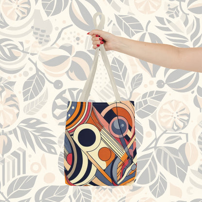 En círculos: bolso de mano con arcoíris de colores