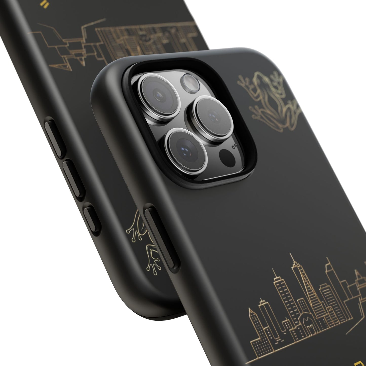 Panamá Skyline Tough Phone Case in black