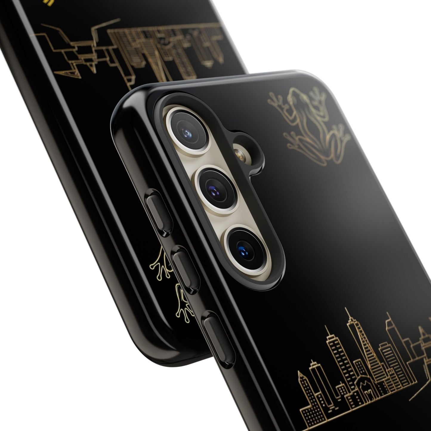 Panamá Skyline Tough Phone Case in black