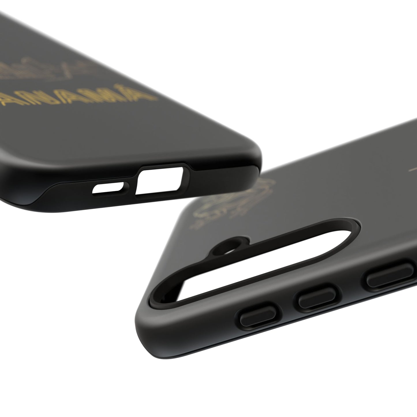 Panamá Skyline Tough Phone Case in black
