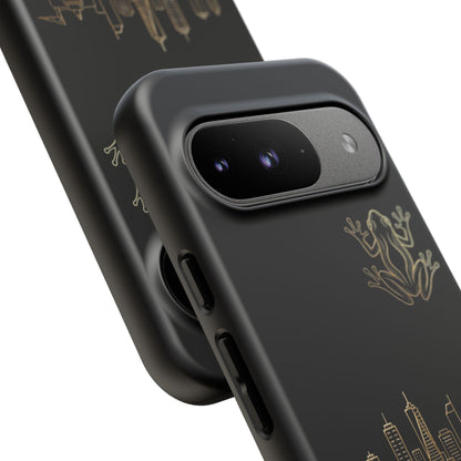 Panamá Skyline Tough Phone Case in black