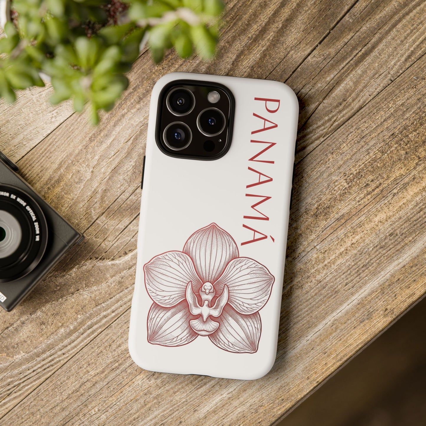 Panamá Flor del Espíritu Santo Tough Phone Case — Tropical Floral Protective Cover