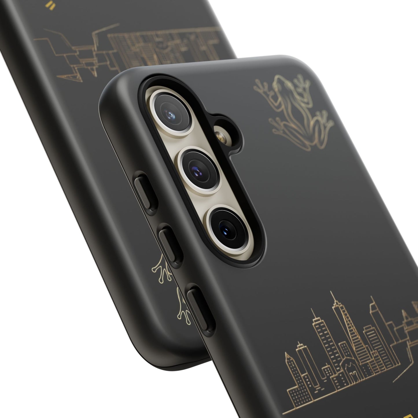 Panamá Skyline Tough Phone Case in black