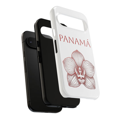 Panamá Flor del Espíritu Santo Tough Phone Case — Tropical Floral Protective Cover