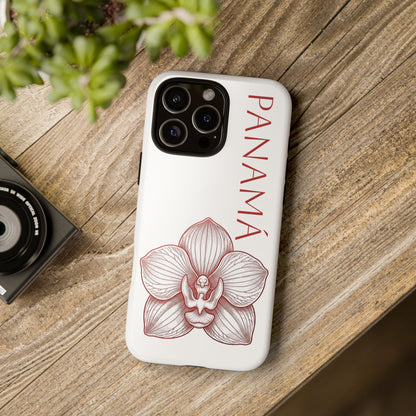 Panamá Flor del Espíritu Santo Tough Phone Case — Tropical Floral Protective Cover