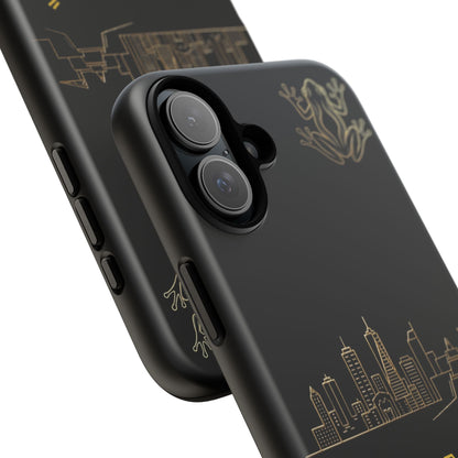 Panamá Skyline Tough Phone Case in black