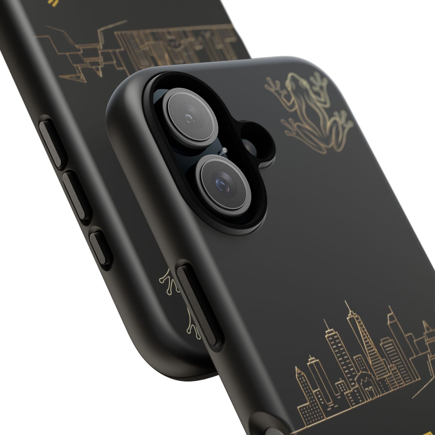 Panamá Skyline Tough Phone Case in black