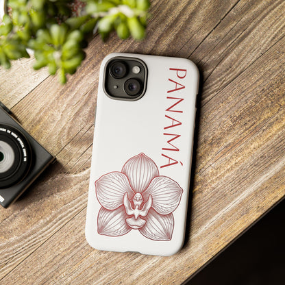 Panamá Flor del Espíritu Santo Tough Phone Case — Tropical Floral Protective Cover