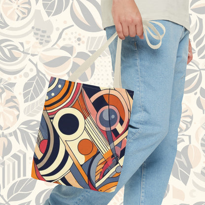 En círculos: bolso de mano con arcoíris de colores