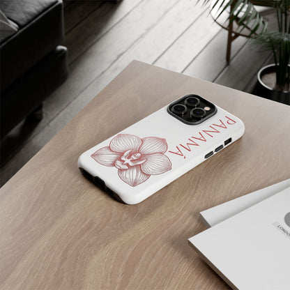 Panamá Flor del Espíritu Santo Tough Phone Case — Tropical Floral Protective Cover